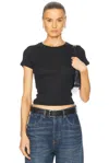 Aya Muse Black Crewneck Baby T-shirt In Black
