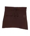 Aya Muse Ribbon-wrapped Waist-length Skirt In Brown