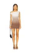 Aya Muse Rosa Dress In Plum White