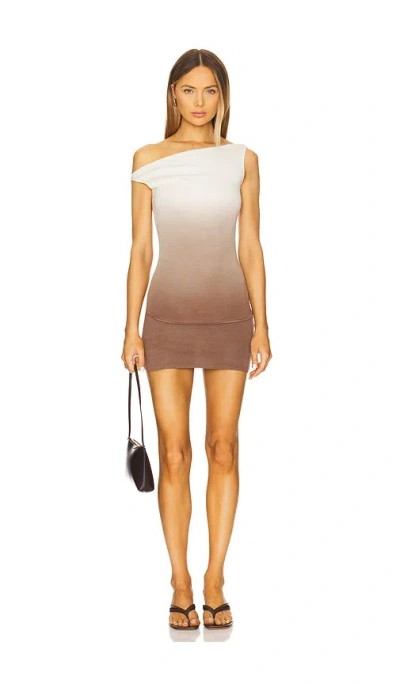 Aya Muse Rosa Dress In Plum White