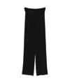 Aya Muse Ruched Fold Over Pants Clothing In Black