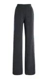 Aya Muse Rye Knit Wool-silk Pants In Black