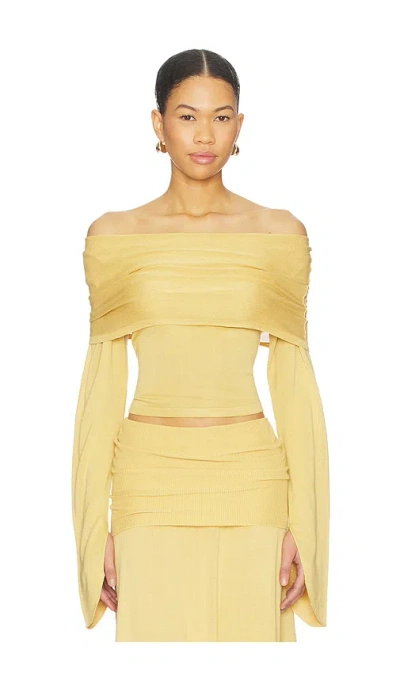 Aya Muse Rylin Top In Yellow