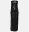 Aya Muse Saima Faux Leather Maxi Dress In Black
