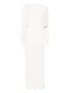 Aya Muse Scarf-detail Longsleeved Maxi Dress