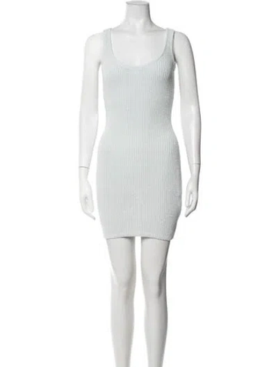 Pre-owned Aya Muse Scoop Neck Mini Dress W/ Tags In Neutrals