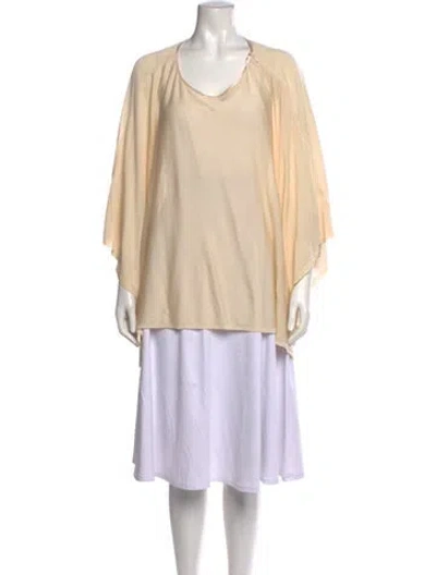 Pre-owned Aya Muse Scoop Neck Sweater W/ Tags In Neutrals