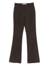 Aya Muse Seam-detail Trousers In Brown