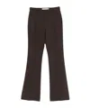 Aya Muse Seam-detail Trousers In Brown