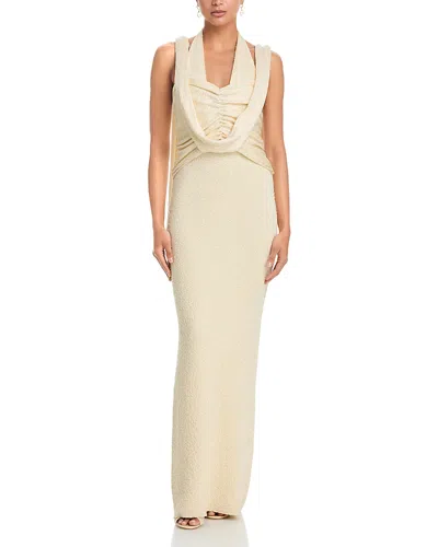 Aya Muse Sereia Halter Dress In Neutral