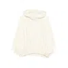 Aya Muse Pocket-detail Hoodie In White
