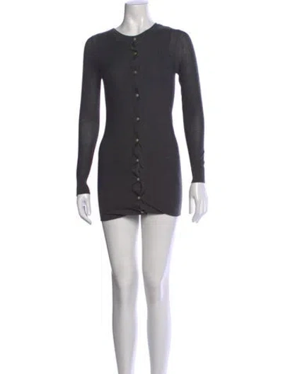 Pre-owned Aya Muse Silk Mini Dress W/ Tags In Gray