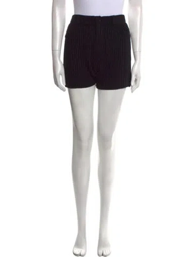 Pre-owned Aya Muse Silk Mini Shorts W/ Tags In Black