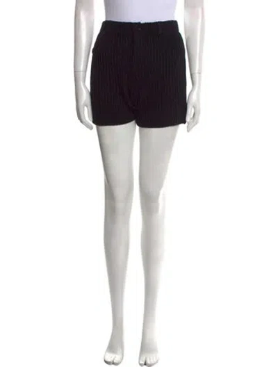 Pre-owned Aya Muse Silk Mini Shorts W/ Tags In Black