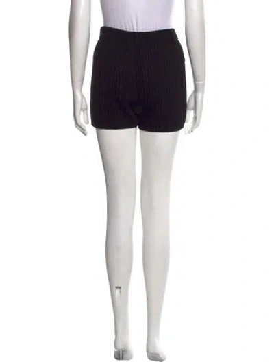 Pre-owned Aya Muse Silk Mini Shorts W/ Tags In Black