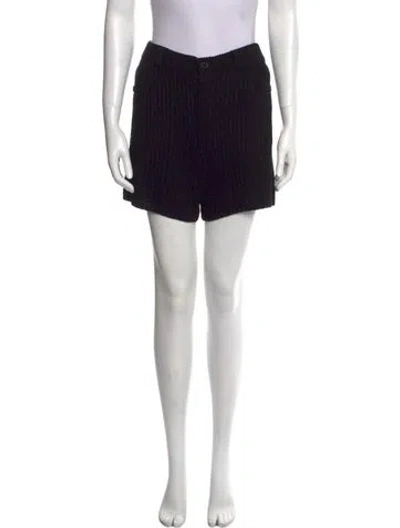 Pre-owned Aya Muse Silk Mini Shorts W/ Tags In Black