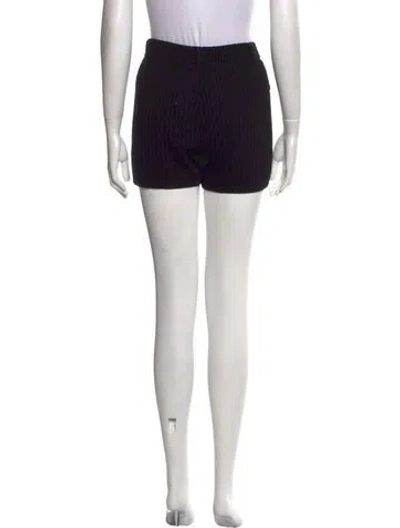 Pre-owned Aya Muse Silk Mini Shorts W/ Tags In Black