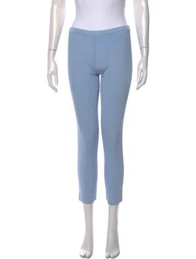 Pre-owned Aya Muse Skinny Leg Pants In Blue