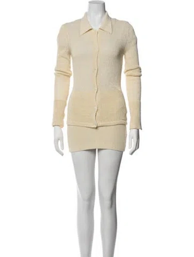 Pre-owned Aya Muse Skirt Suit In Neutrals