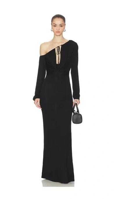 Aya Muse Sola Maxi Dress In Black