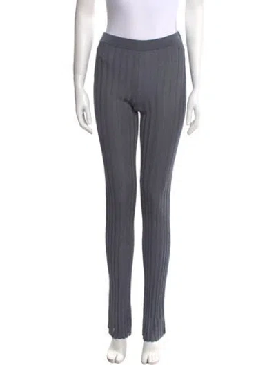 Pre-owned Aya Muse Straight Leg Pants In Blue