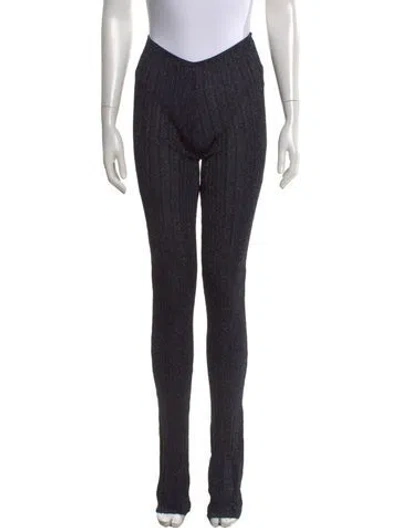 Pre-owned Aya Muse Straight Leg Pants In Blue