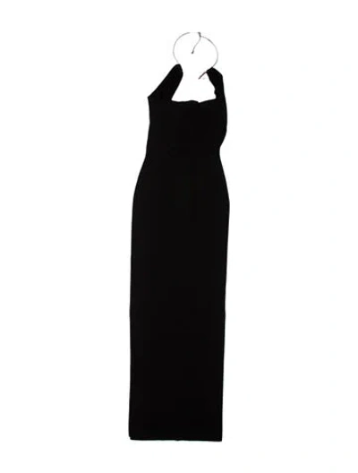 Pre-owned Aya Muse Strapless Long Dress W/ Tags In Black