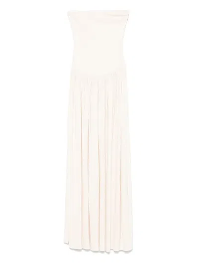 AYA MUSE STRAPLESS MIDI DRESS