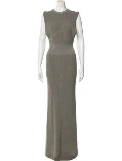 Pre-owned Aya Muse Striped Long Dress W/ Tags In Green