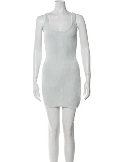 Pre-owned Aya Muse Striped Mini Dress W/ Tags In White