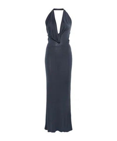 Aya Muse Super-long Dress In Black