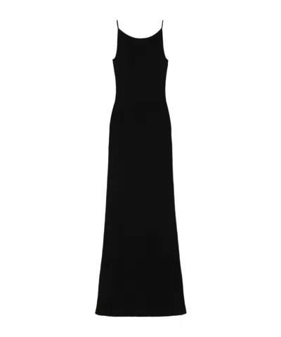 Aya Muse Super-long Dress In Black