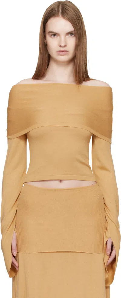 Aya Muse Tan Rylin Top In Orange