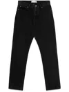 Aya Muse Low Rise Tapered Jeans In Black