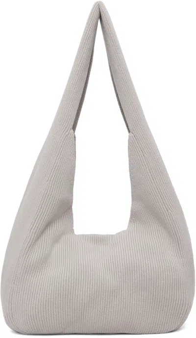 Aya Muse Taupe Sol Bag In White