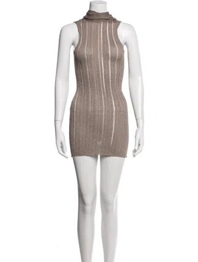 Pre-owned Aya Muse Turtleneck Sweater In Neutrals
