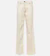 Aya Muse Tuxis Low-rise Cotton Wide-leg Pants In White