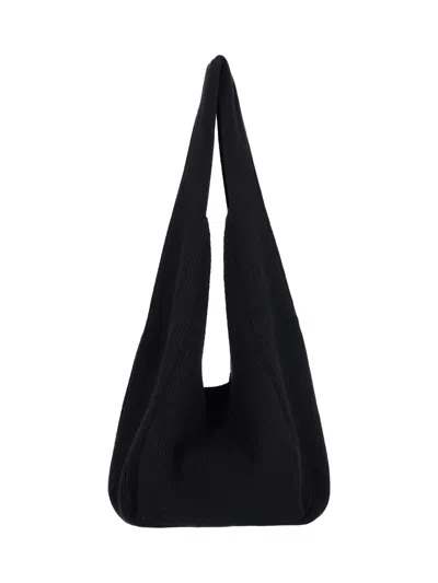 Aya Muse Unisex Wool-cashmere Blend Bag In Black