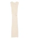 Aya Muse Vao Sleeveless Maxi Dress In Neutral