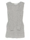 Aya Muse Vao Sleeveless Mini Dress In Gray