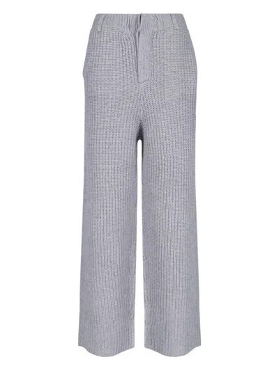 AYA MUSE AYA MUSE "VENA" KNIT TROUSERS – GREY