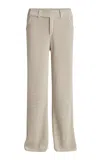 Aya Muse Vena Low-rise Knit Cotton-blend Pants In Tan