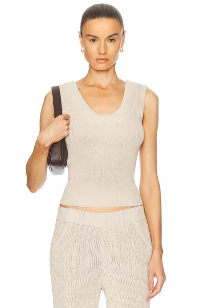 Aya Muse Vena Top In Beige