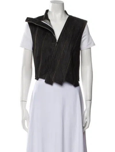 Pre-owned Aya Muse Vest In Blue