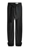 Aya Muse Vest Wool Straight-leg Pants In Black