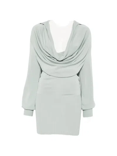 Aya Muse Vida Cowl-neck Dress In Gray