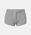 Aya Muse Vita Knitted Shorts In Gray