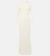 Aya Muse Viva Knitted Silk And Cashmere Maxi Dress In Beige
