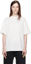 Aya Muse Plain Weave Knit T-shirt In White