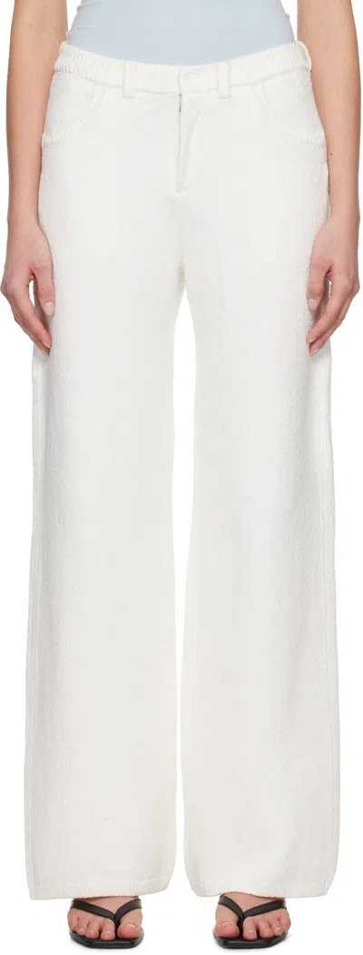 Aya Muse White Trix Trousers